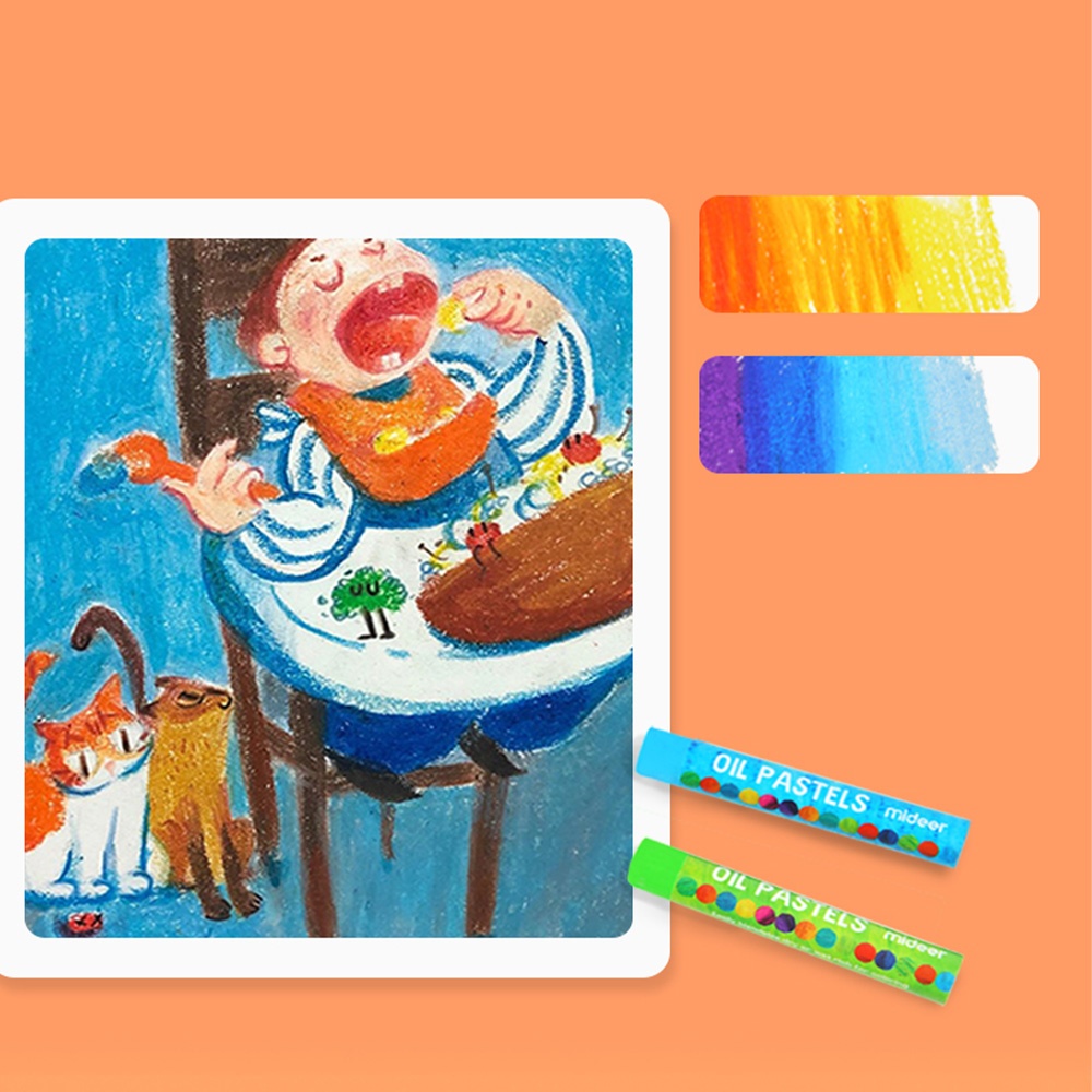 Mideer - Oil Pastels - The Very Hungry Caterpillar - 24 Colours - Image 5