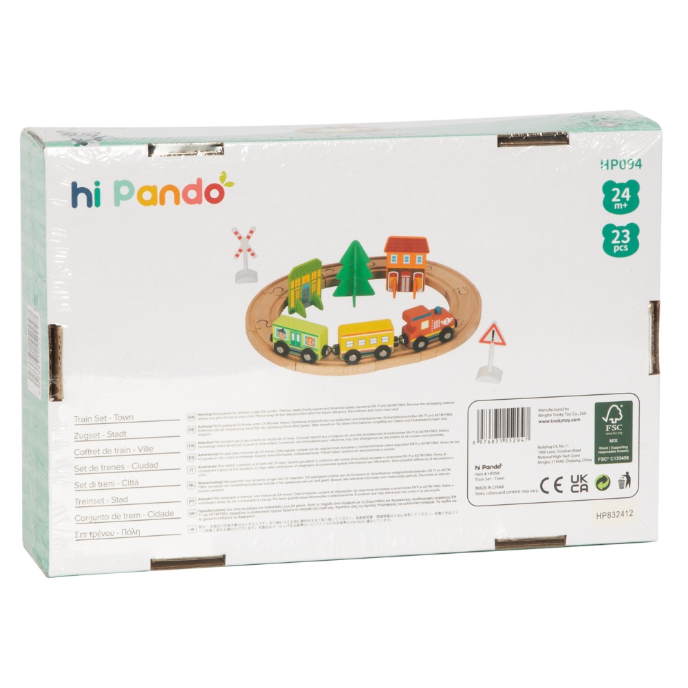 hi Pando - Magnetic Train Set - City Themed - 23pcs - Image 5