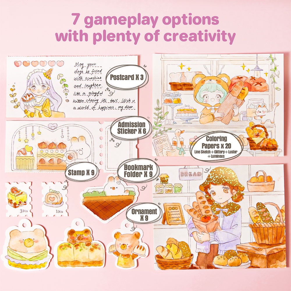 Jar Meló - Watercolor Painting Book - Dessert Princess - Image 3