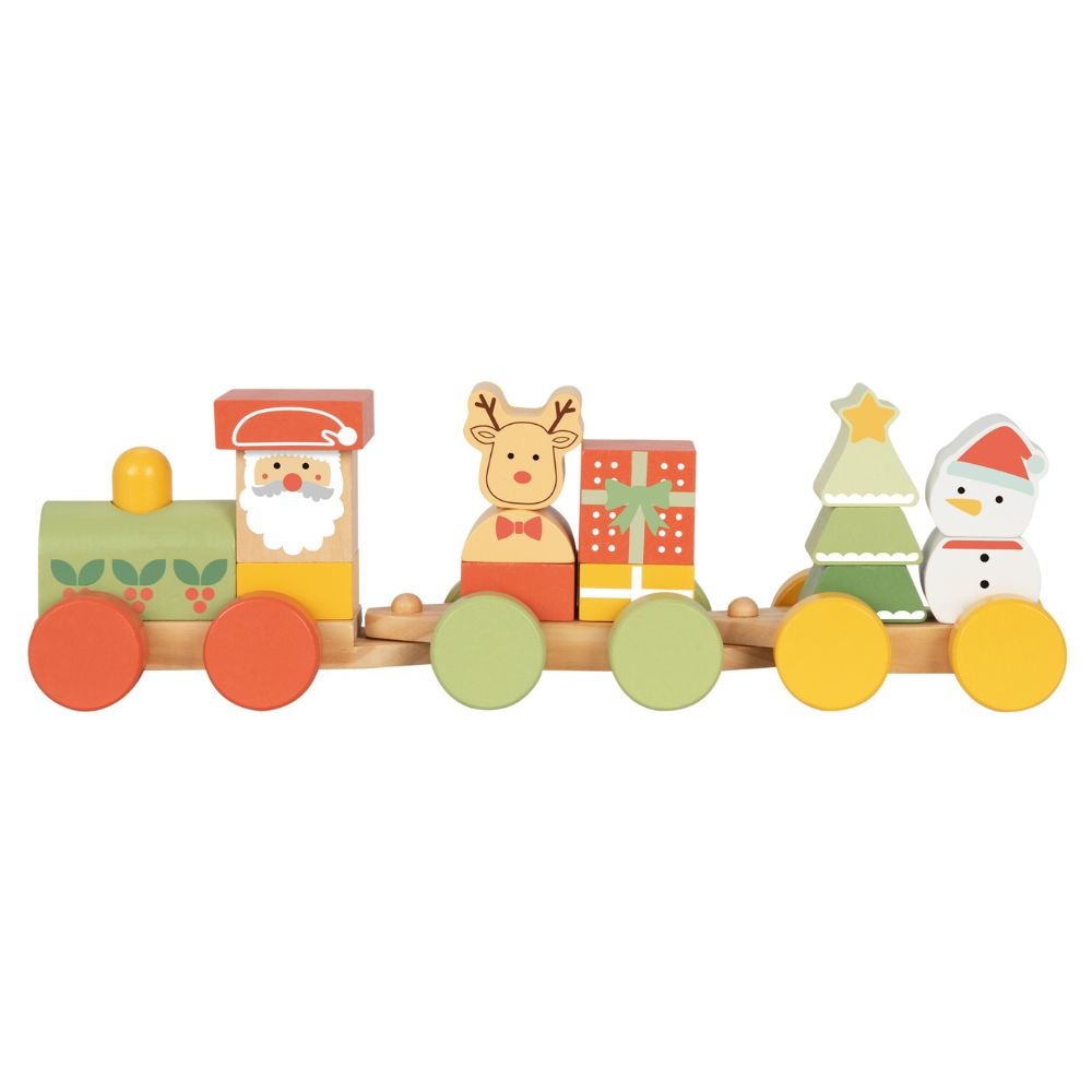 hi Pando - Wooden Christmas Stacking Train - Image 4