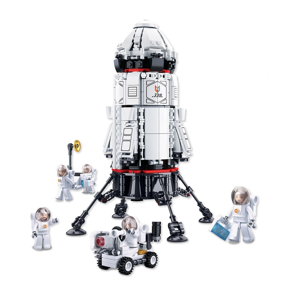 Sluban Building Set: Space - Rocket Base - 733pcs - Image 2