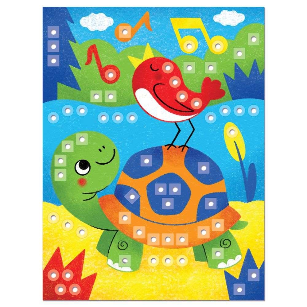 Quercetti - FantaColor Animal Peg Board Set - Mosaic Art Activity with Pattern Cards - Image 5