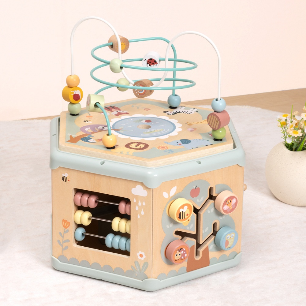 TookyToy - 7-in-1 Pastel Jumbo Play Cube Activity Toy - Image 3