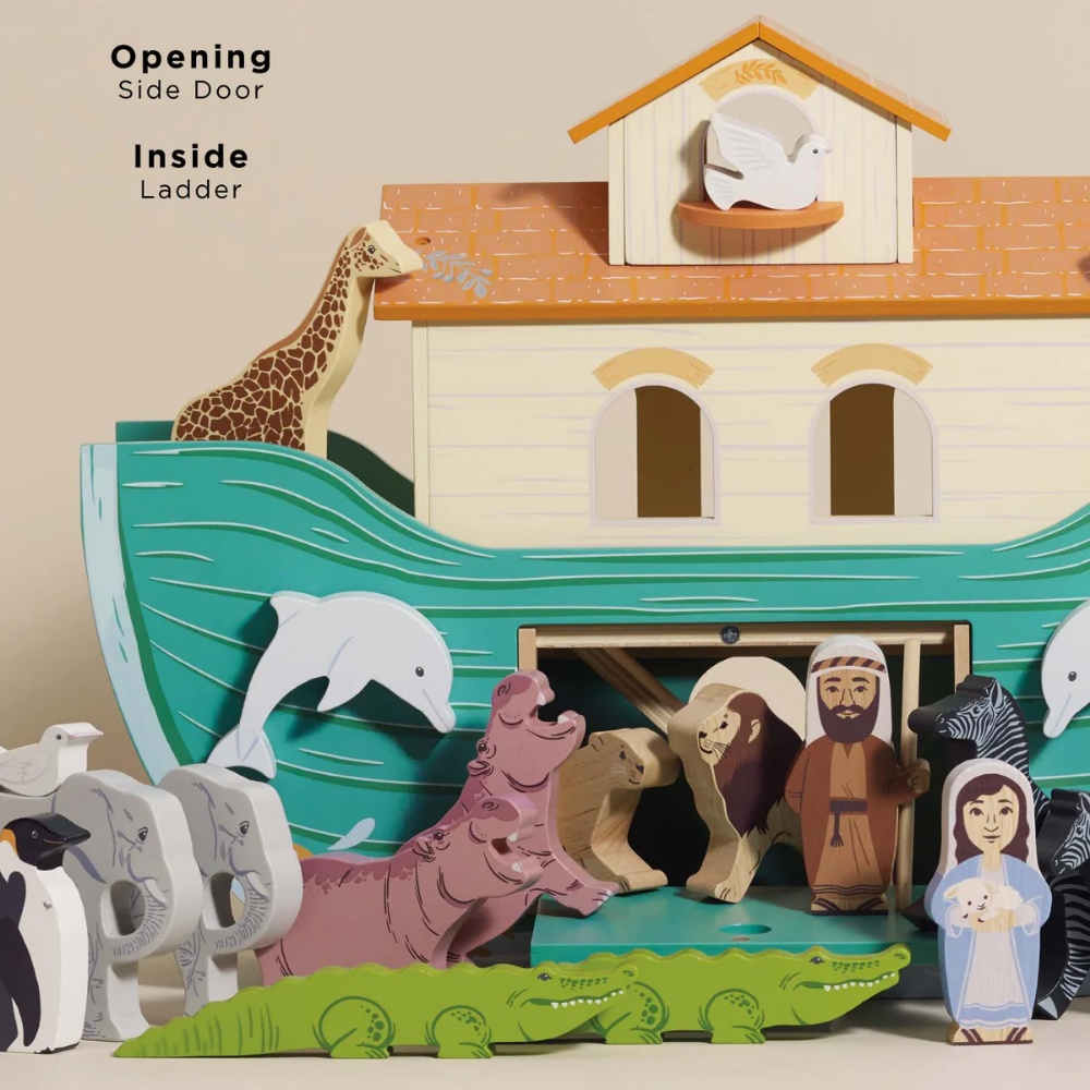 Le Toy Van - Noah's Great Wooden Ark & Animals - 23pcs - Image 5
