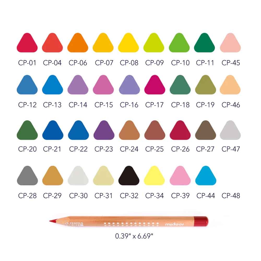 Mideer - Vibrant Coloured Pencil - 36 Colours - Image 3