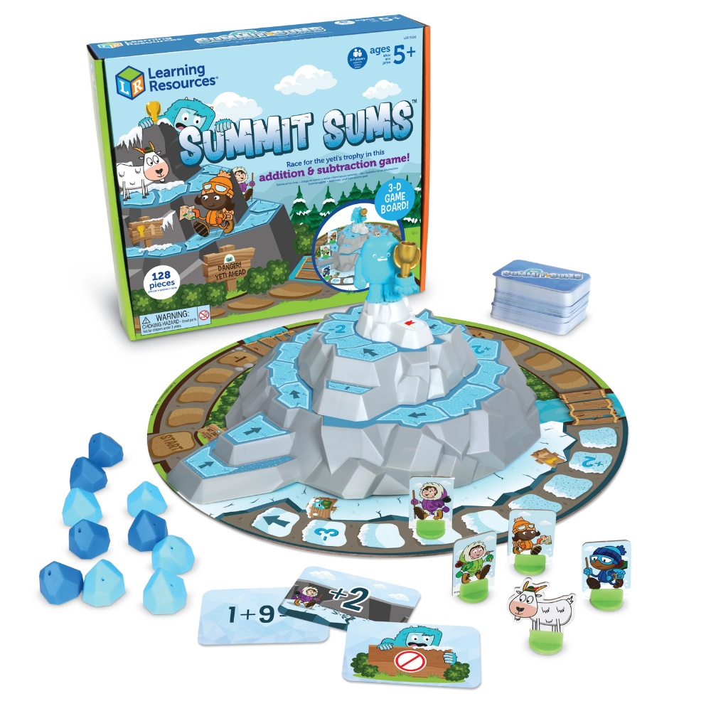 Learning Resources - Summit Sums™ Addition & Subtraction 3D Board Game