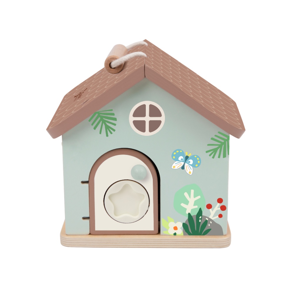 Classic World - Play & Learn - Wooden Locking House - Image 3