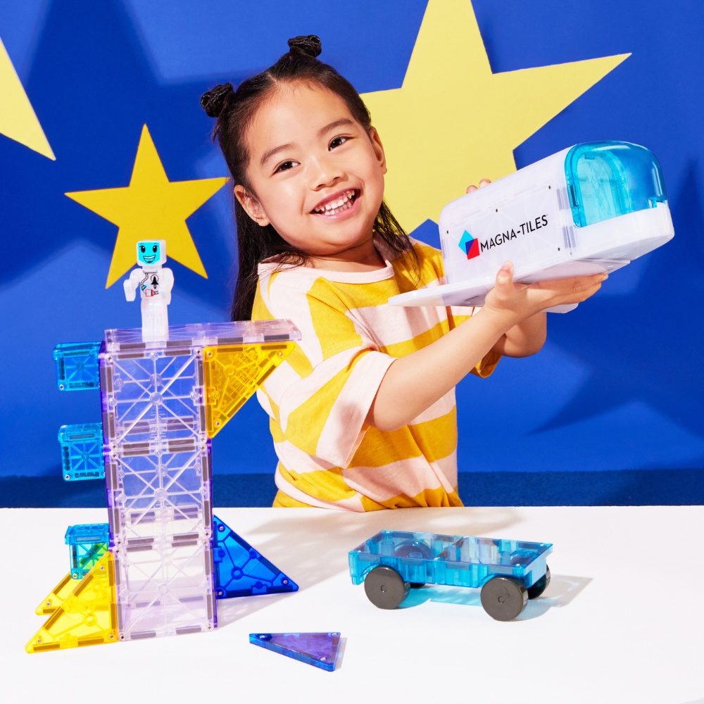 Magna-Tiles - Magnetic Construction Set - MagneticSpace - 32pcs - Image 2