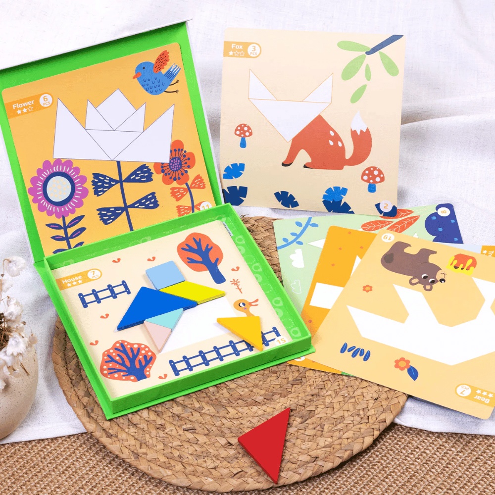 TookyToy - Magnetic Tangram Play Set - Image 3