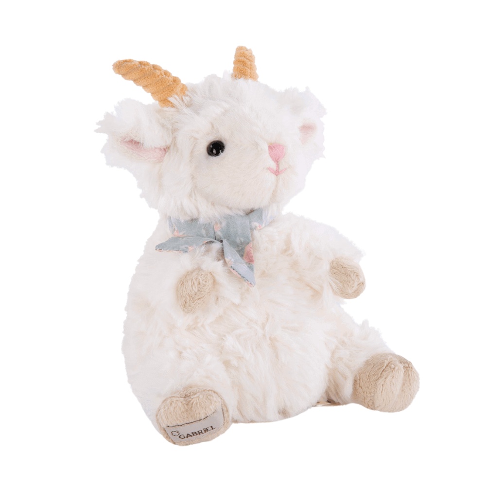 Gabriel - Plush Animal Soft Toy - Agnelle Goat - 18cm - Image 2
