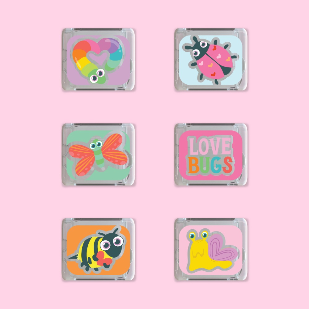 Glo Pals - Water Activated Light-Up Sensory Toys - Love Bugs (6 Pack) - Image 7