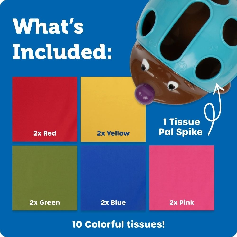 Learning Resources - Spike The Fine Motor Hedgehog® Tissue Pal™ Sensory Toy - Image 6