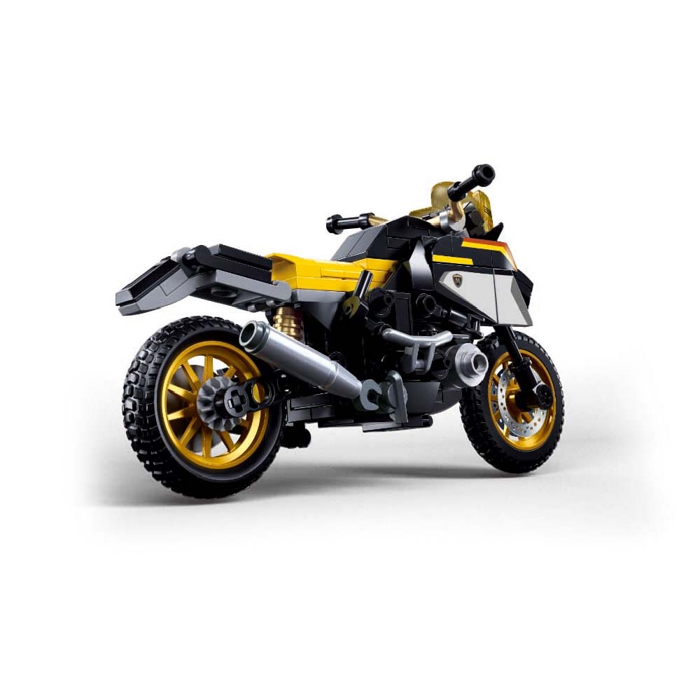 Sluban Building Set: Model Bricks - R1250 MS Motorcycle - 200pcs - Image 4