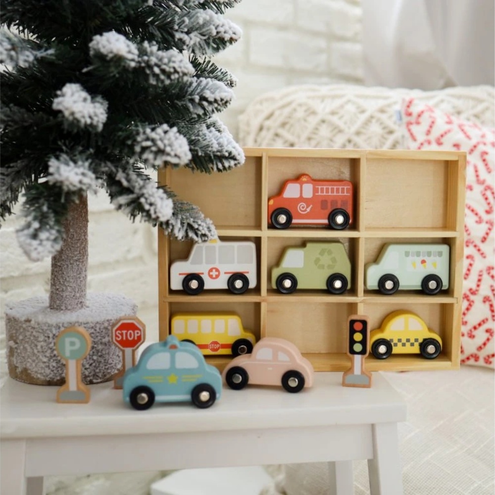 TookyToy - Transportation & Street Sign Set - 12 Piece Pastel Set - Image 3