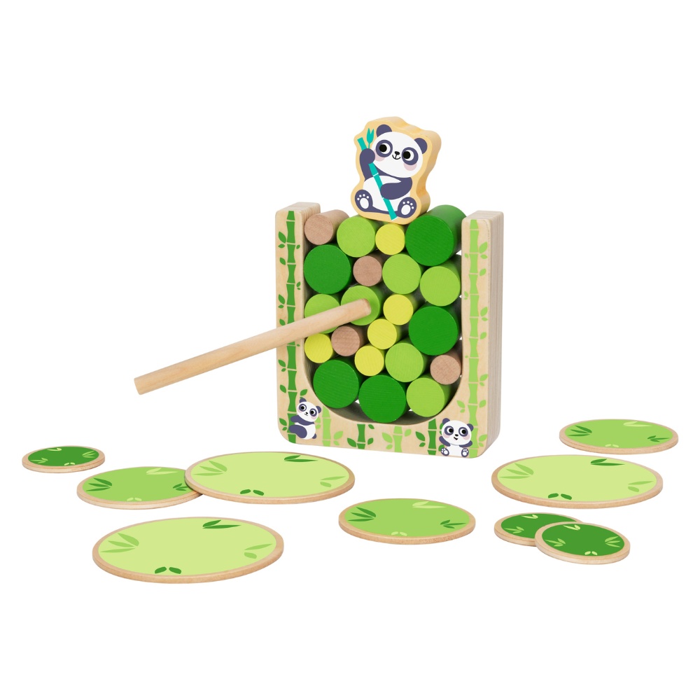 hi Pando - Timber Tumble - 2-in-1 Wooden Bamboo Balancing Game - 33pcs - Image 4