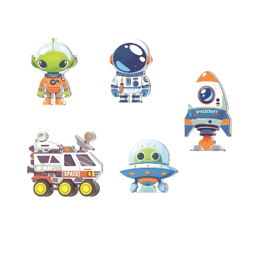 Magnetic Tiles - Space Adventure Set - 70 Pieces - Image 5