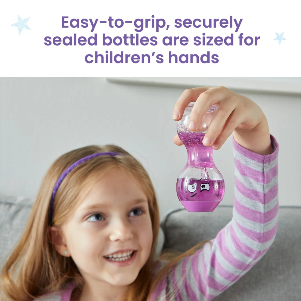 Hand2Mind - Express Your Feelings™ Sensory Bottles - Excited, Nervous, Lonely, and Impatient - Image 4