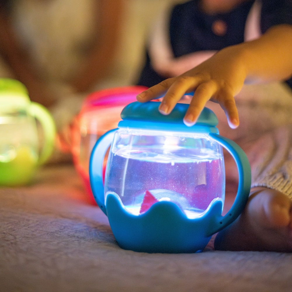 Glo Pals - Water Activated Sensory Mini Play Jar - Blue - Image 4