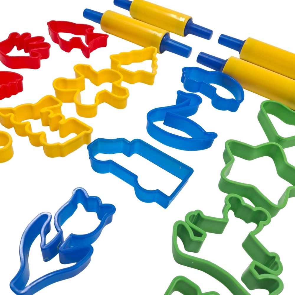 Greenbean - Extra Large Cookie Cutter & Rolling Pin Set - 20pcs - Image 2