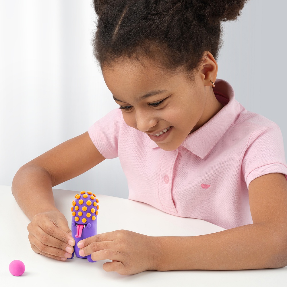 Hey Clay - Modelling Air-Dry Clay with Fun Interactive App - Beasts, 15 cans - Image 5