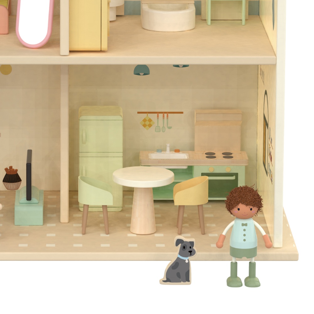 Classic World - Pretend & Play - Cozy Cottage Dollhouse - Image 8