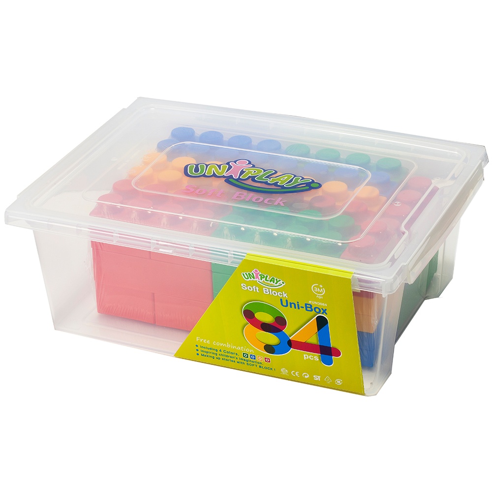 Greenbean - Jumbo Soft Blocks - Mixed - 84pcs - Container -** - Image 4