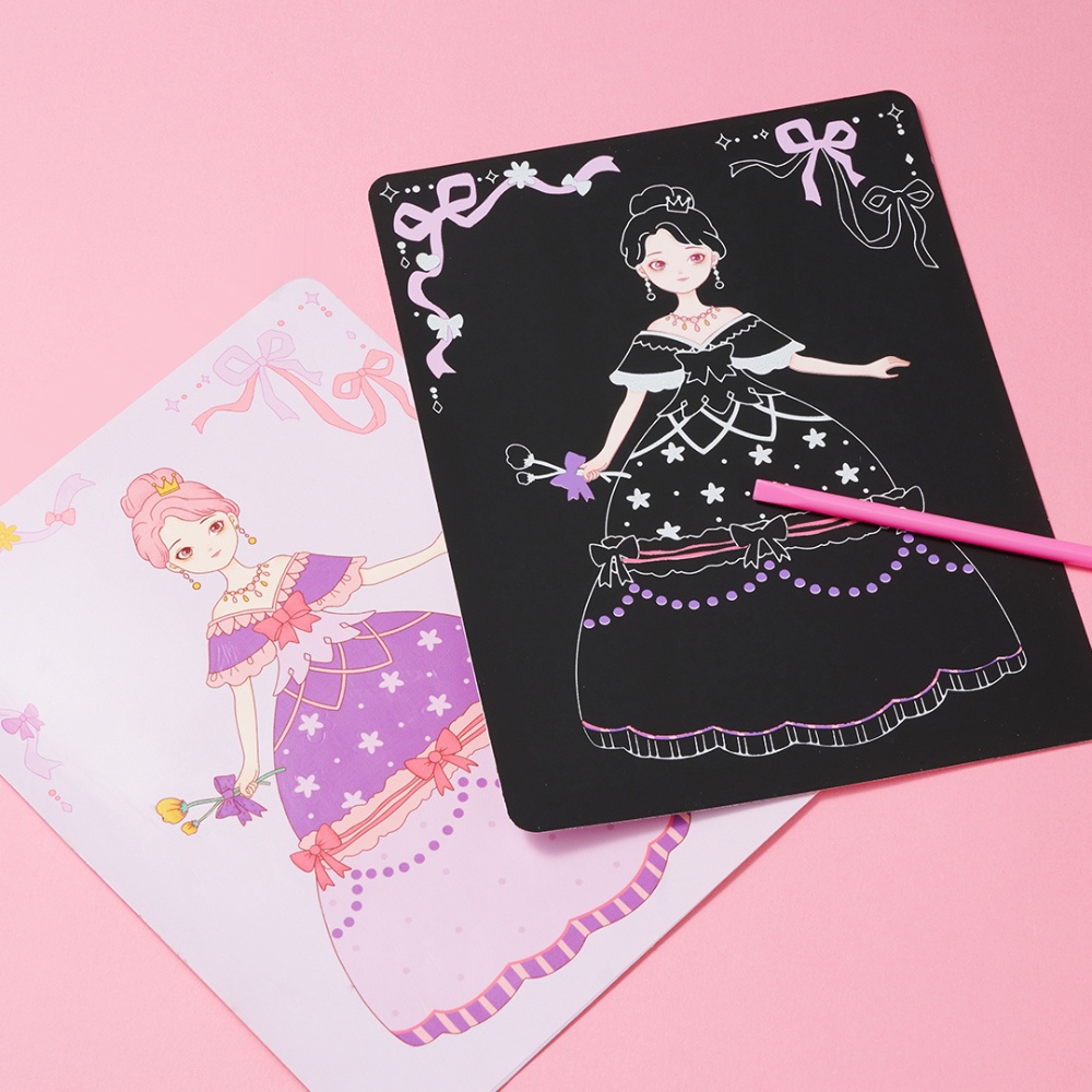 Mideer - 3-in-1 Makeup and Dress Up Arts & Crafts Book Set: Princess Fashion Show - Image 9