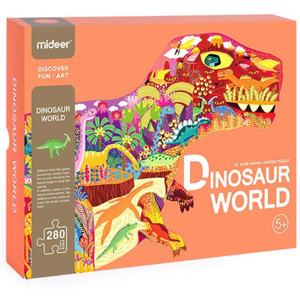 Mideer - Dinosaur Shaped Kids Jigsaw Puzzle - 280pcs - Image 9