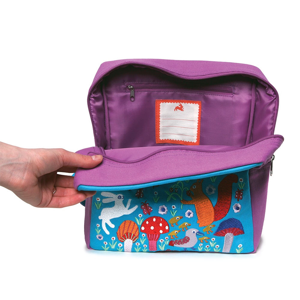 eeBoo - Embroidered Backpack for Kids: Hoppy Bunny - Image 4