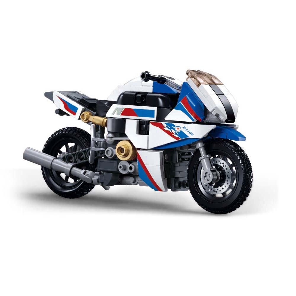 Sluban Building Set: Model Bricks - S1000MS Motorcycle - 242pcs - Image 3