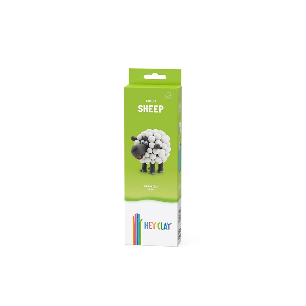 Hey Clay - Modelling Air-Dry Clay with Fun Interactive App - Sheep, series Animals, 3 cans - Image 6