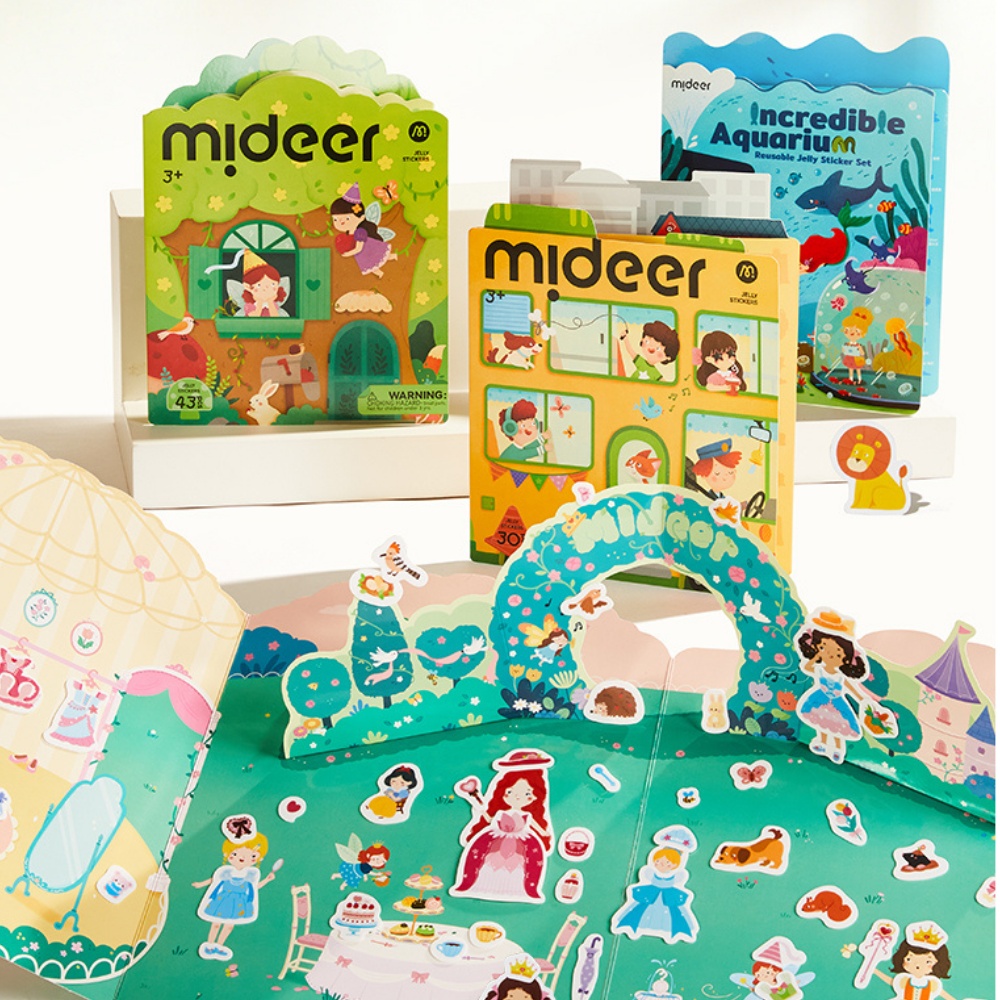 Mideer - Reusable Jelly Sticker Set: Incredible Aquarium - Early Learning Activity - Image 4