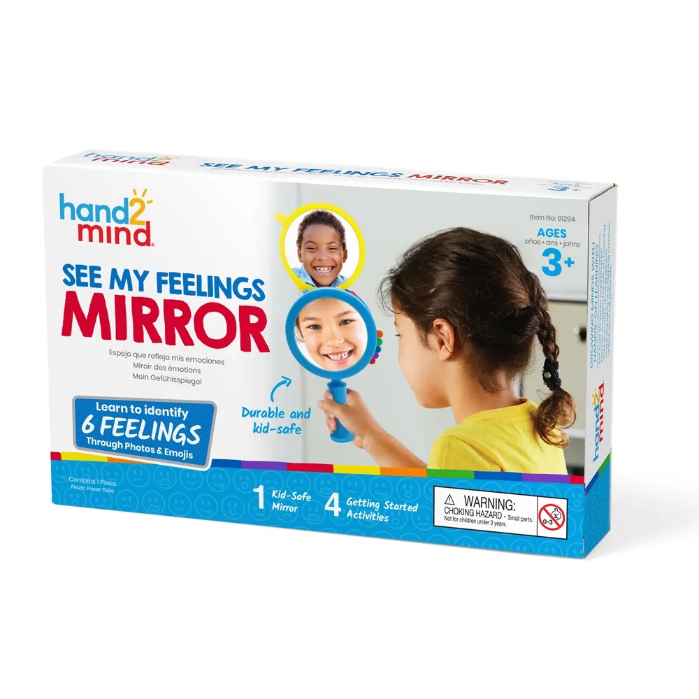 Hand2Mind - See My Feelings Mirror - Emotions Teaching Activity Toy - Image 9