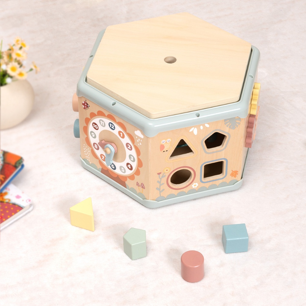 TookyToy - 7-in-1 Pastel Jumbo Play Cube Activity Toy - Image 5
