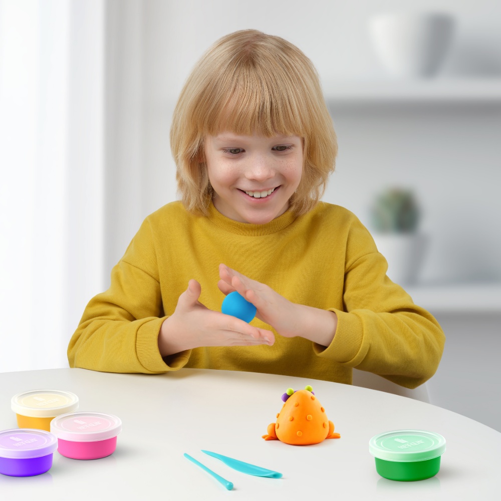Hey Clay - Modelling Air-Dry Clay with Fun Interactive App - Exotic Pets, 15 cans - Image 5