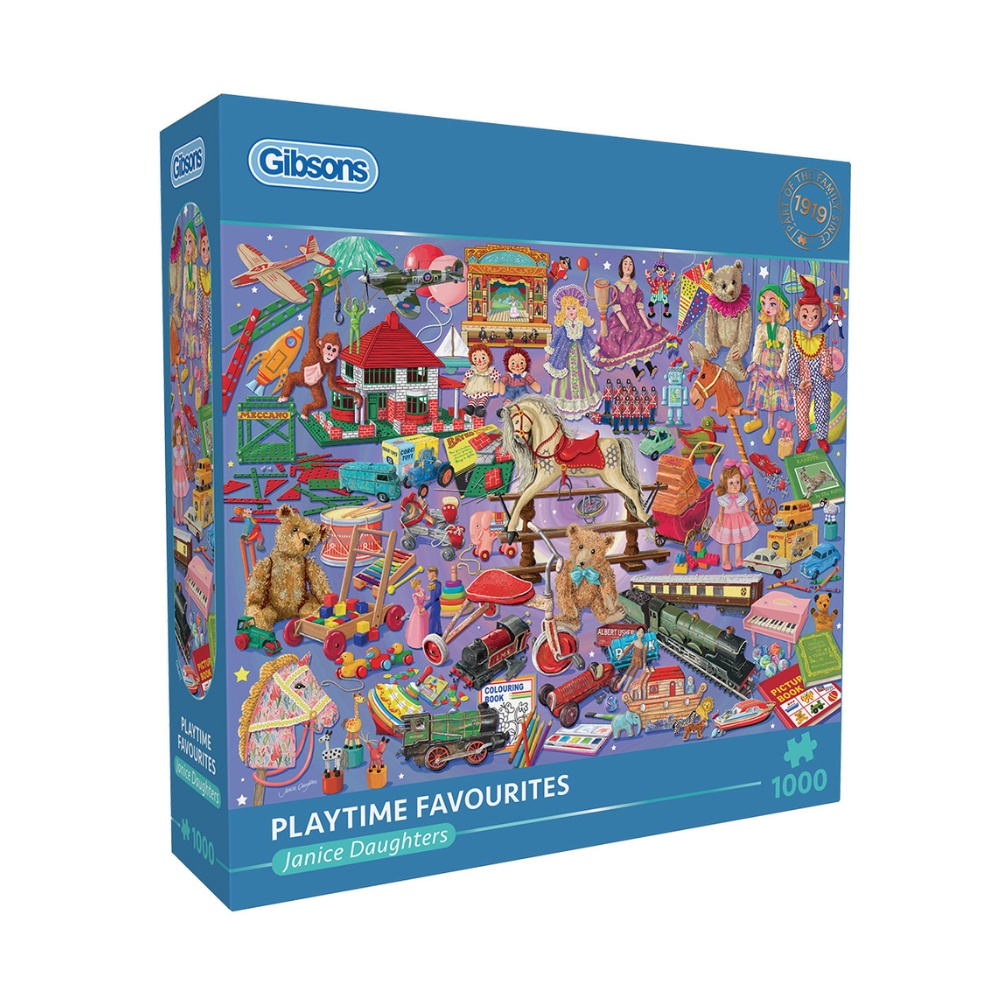 Gibsons - Playtime Favourites - 1000 Piece Jigsaw Puzzle | Lets Learn Kidz