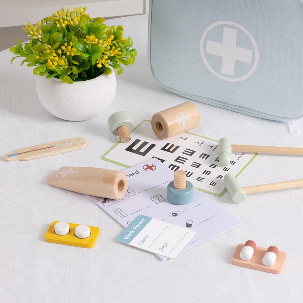 TookyToy - Pretend Play Little Doctor Blue Play Set - Image 5