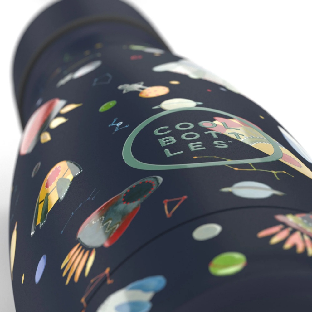Cool Bottles - Kids Triple-Insulated Water Bottle - Space Rockets 260ml - Image 4