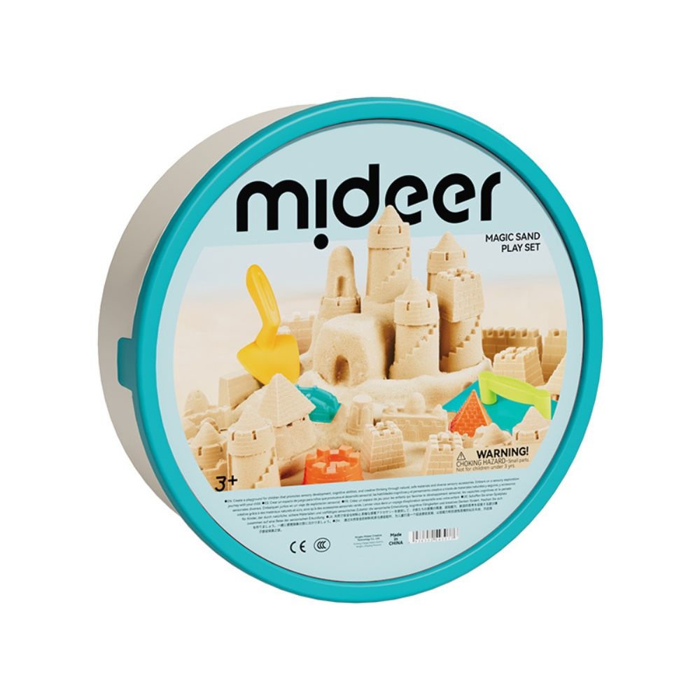 Mideer - Magic Sand Play Set with Sensory Bin & Lid, 2kg Kinetic Sand & 25 Sand Tools - Image 9