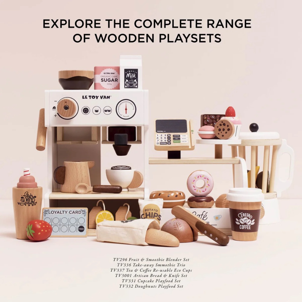 Le Toy Van - Barista Cafe Shop Playset - 18pcs - Image 8