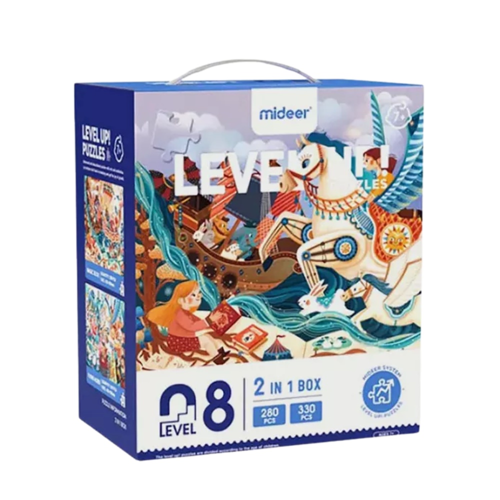 Mideer - Level Up Jigsaw Puzzle for Kids - 2-in-1 - Level 8 Magic Fantasy World - Image 7