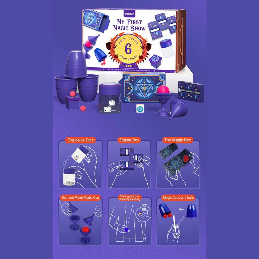 Mideer - My First Magic Show Kit - 6-in-1 Magic Trick Set for Kids - Image 6