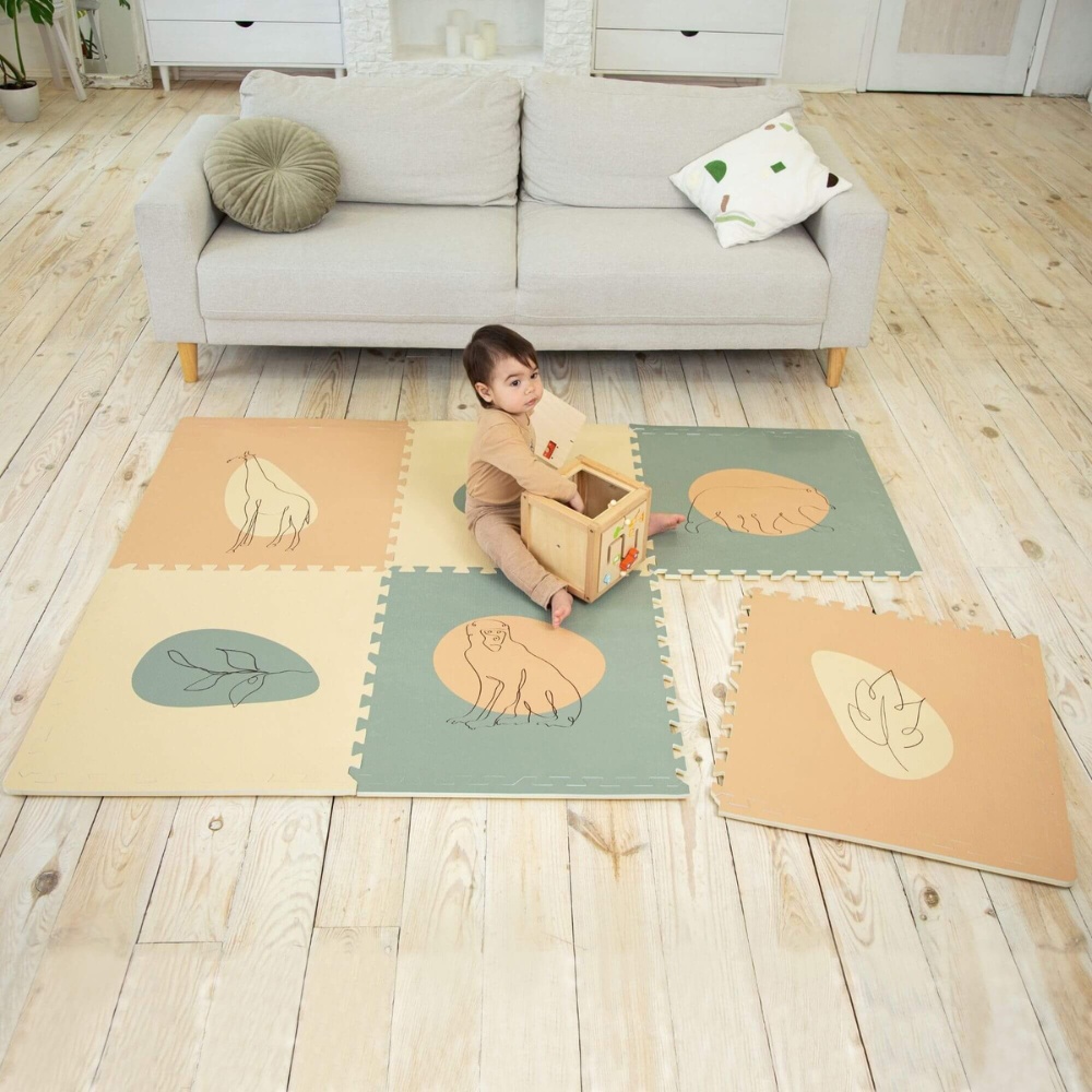 Hakuna Matte - XXL Foam Puzzle Play Mat - Jungle Sunset - 180 x 120 x 1.2 cm - 6 Tiles - Image 2