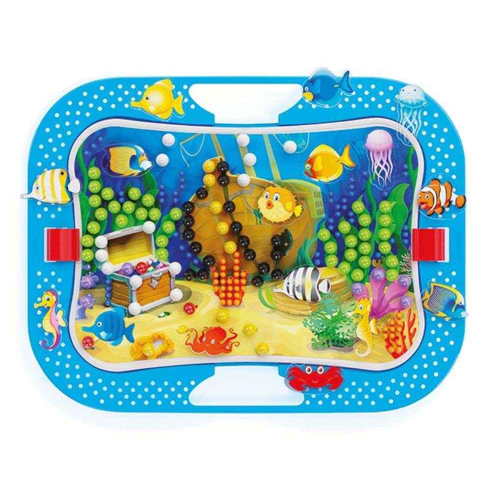 Quercetti - Fun Ocean & Pegs - Sea-Themed Peg Board Activity for Toddlers - Image 2