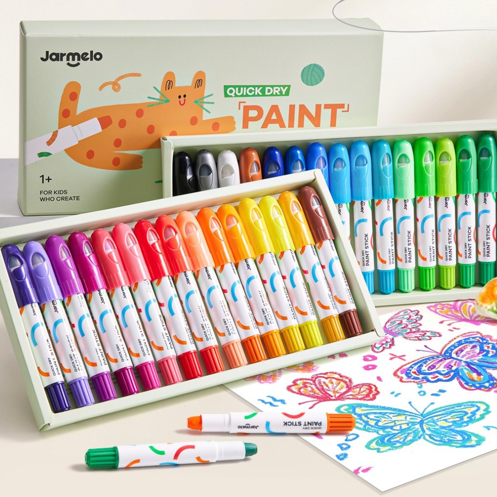 Jar Meló - Twistable Washable Silky Crayons - Wet & Dry Art Set - 30 Colours - Image 2