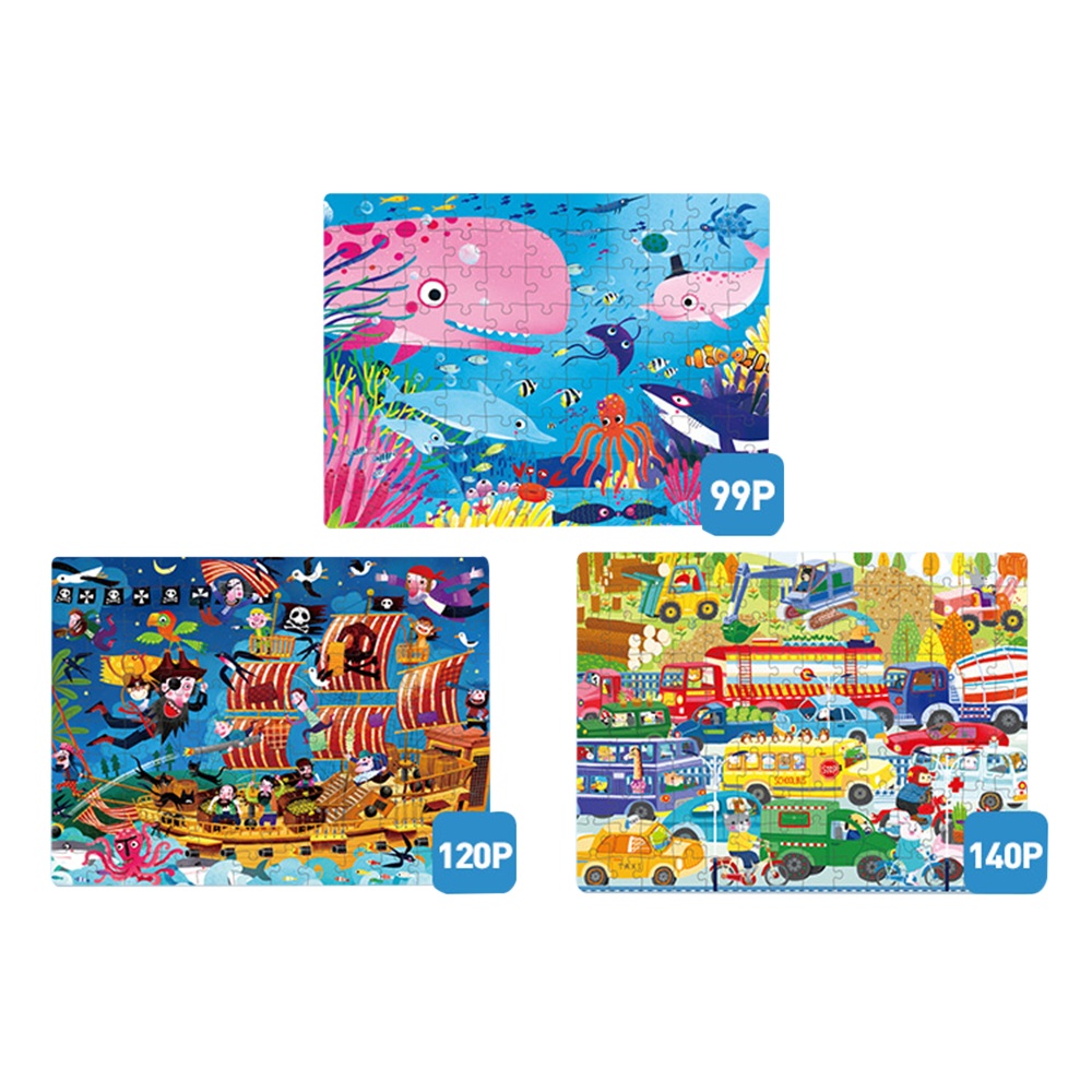Mideer - Level Up Jigsaw Puzzle for Kids - 3-in-1 - Level 5 Adventure Trip - Image 2