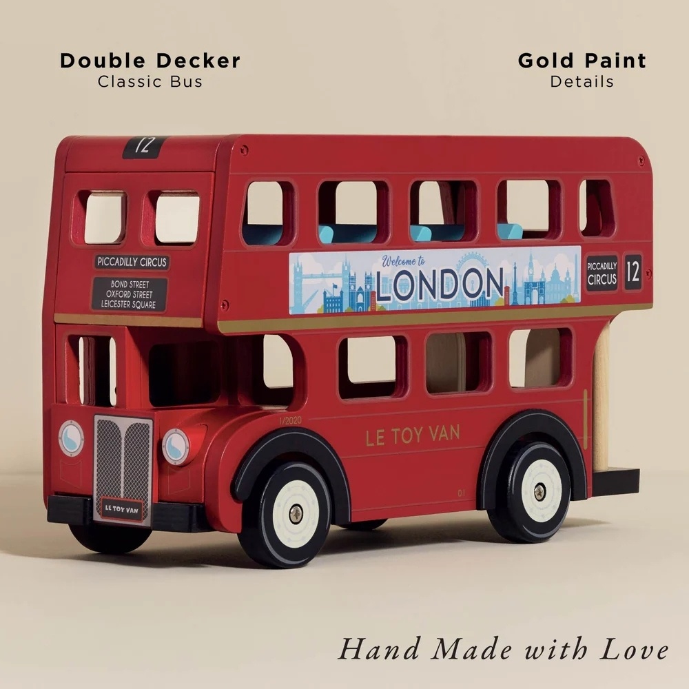 Le Toy Van - London Wooden Toy Bus - Image 2