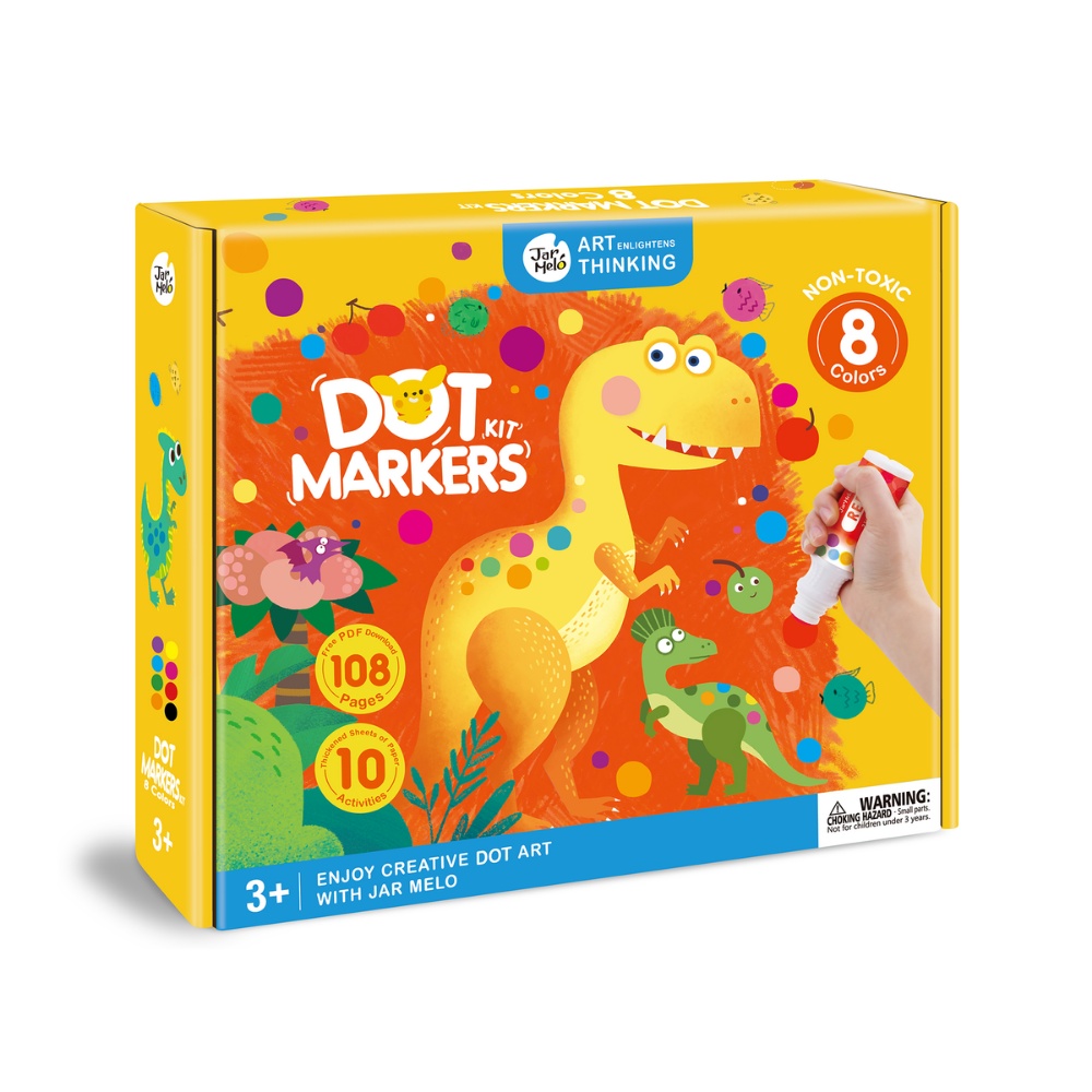 Jar Meló - Dot Painting Art Markers - 8 Colours - Image 5