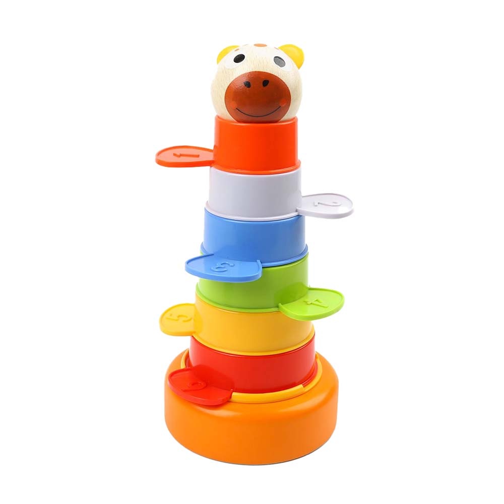 TopBright - First Years Stack & Count Cups - Baby Stacking Water Toys Set