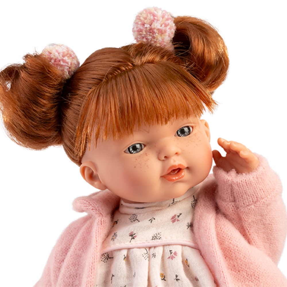 Llorens - Baby Girl Doll with Crying Mechanism, Pink Clothing & Accessories: Lea - 33cm - Image 5